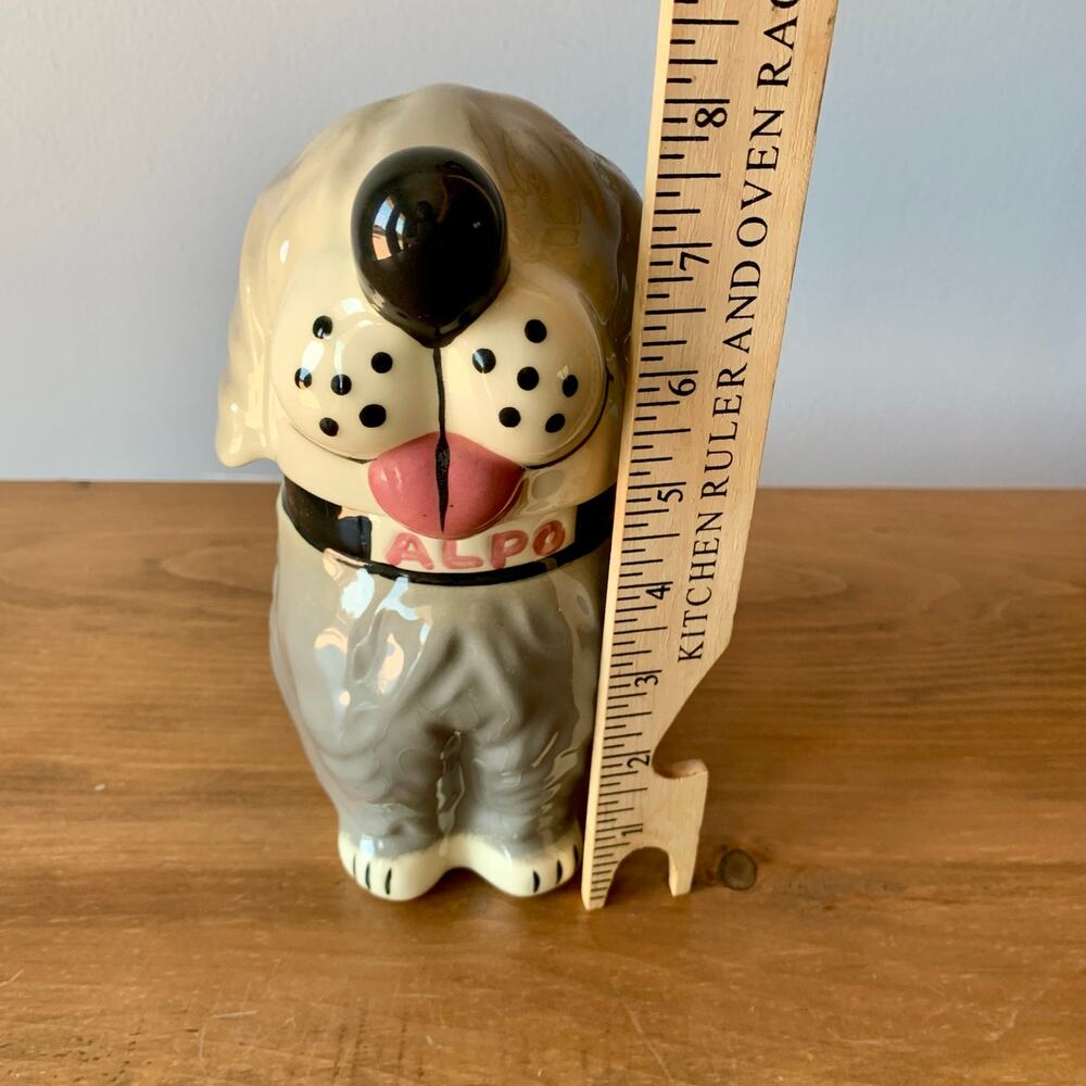 Vtg 60’s McCoy Alpo USA Dan the Dog Ceramic Pottery Cookie Treat Jar 8” USA - Picture 3 of 13